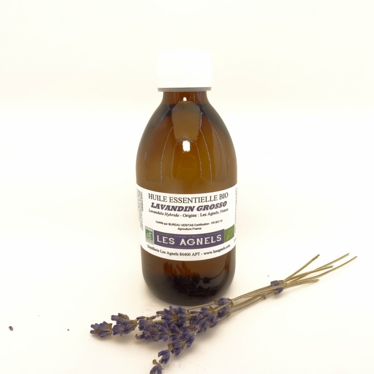 Pure Essential Oil Lavandin Grosso Organic des Agnels (250ml to 1L)